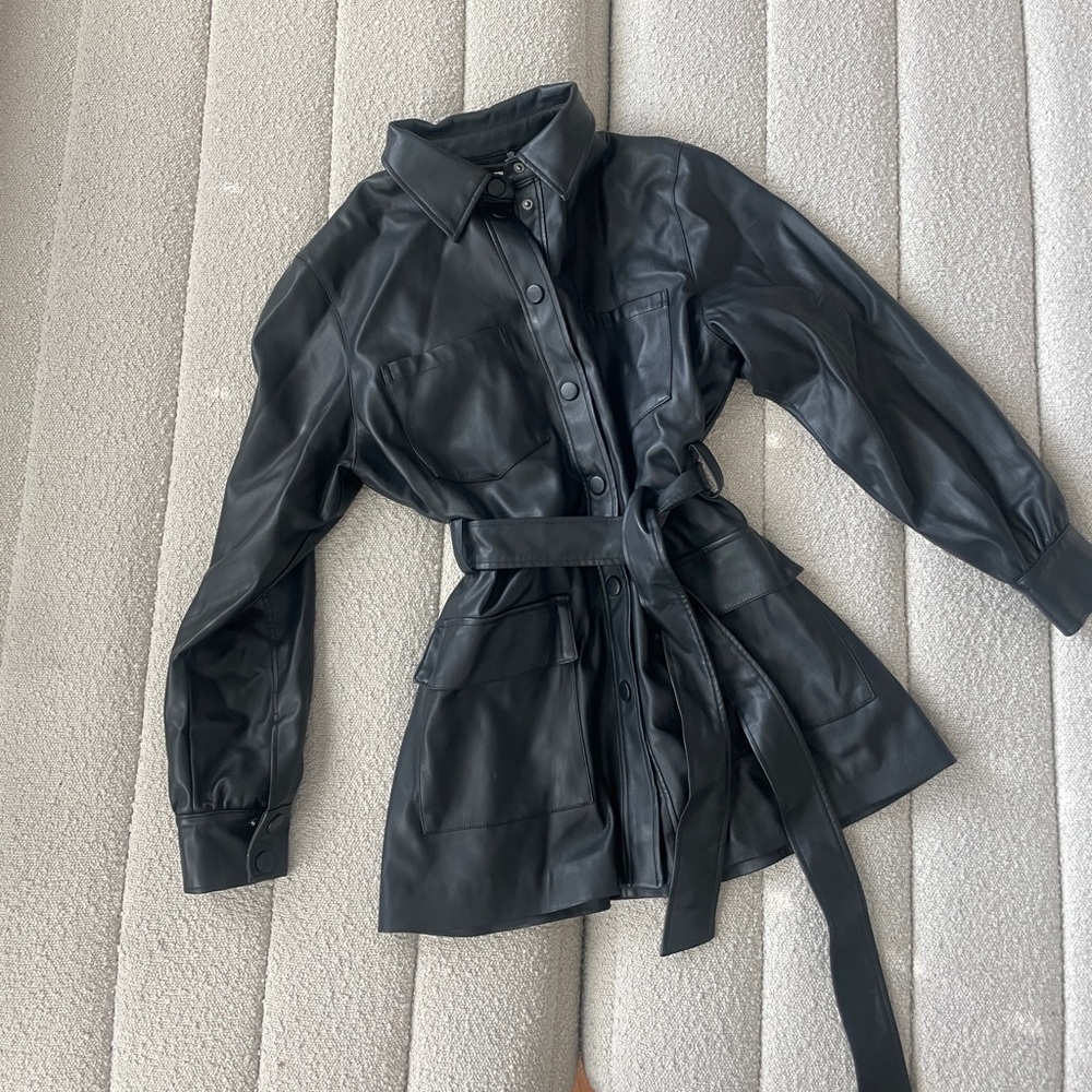 H&M faux Leather Jacket